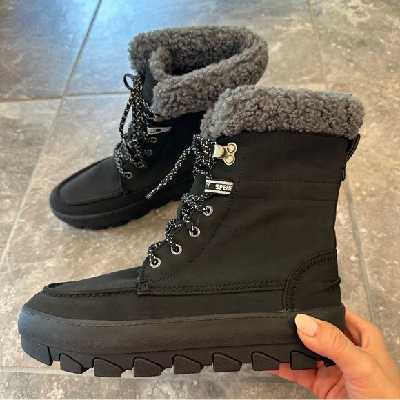 Sperry Shoes - Sperry Sperry Juneau Hiking Boot - Black size 8